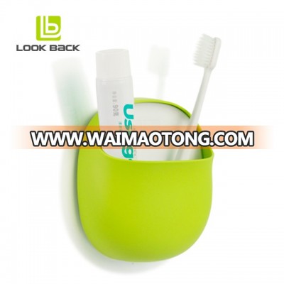 Cute Wall Mounted Bathroom Toothpaste And Toothbrush Holder